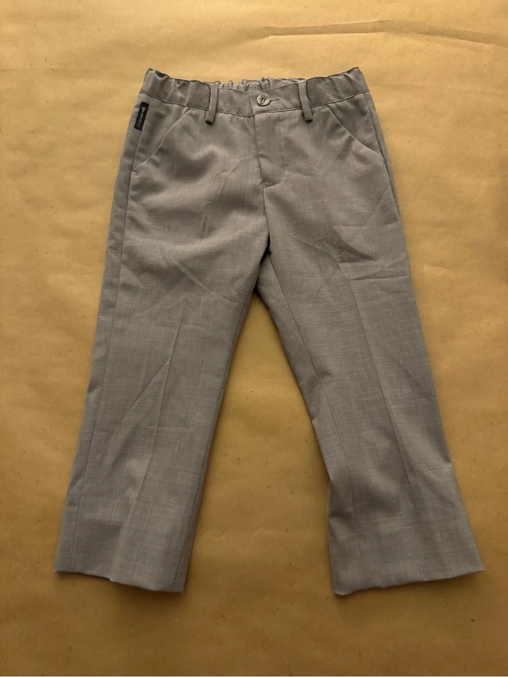 Armani Junior 2 Piece Grey Suit Size 4 Formal Graduation Wedding Virgin Wool